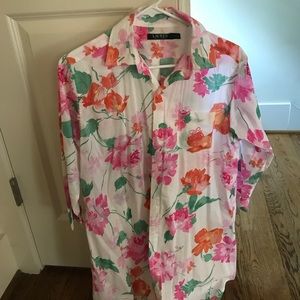 Ralph Lauren Oxford style floral sleep shirt